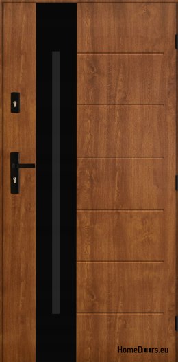 PANTOR ALPINE-PASIVE 03 Porte Extérieure Droite 90 Chêne Doré Epaisseur 72mm