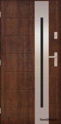 PANTOR ALPINE-PASIVE 04 Porte Extérieure Gauche 90 Noyer Epaisseur 72mm Chaud
