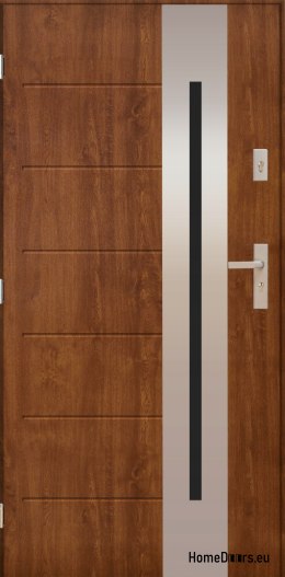 PANTOR ALPINE-PASIVE 04 Porte Extérieure Gauche 90 Chêne Doré Epaisseur72mm Chaud