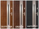 PANTOR ALPINE-PASIVE 04 Porte Extérieure Gauche 90 Chêne Doré Epaisseur72mm Chaud