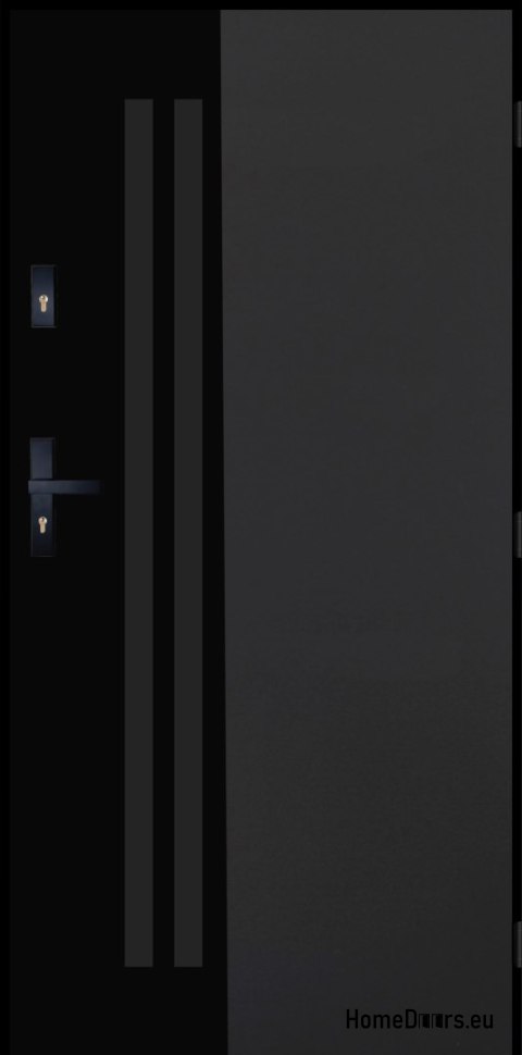 Porte Extérieure PANTOR BERGEN 01 90 Droite Anthracite ÉPAIS 72 mm CHAUD Porte Extérieure PANTOR BERGEN 01 90 Droite Anthracite ÉPAIS 72 mm CHAUD