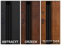 Porte Extérieure PANTOR BERGEN 02 Droite 90 Anthracite Epaisseur 72mm Chaud