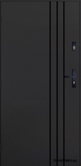 Porte Extérieure PANTOR HURON Gauche 80 Anthracite Epaisseur 72mm Chaud