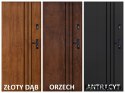 Porte Extérieure PANTOR HURON Gauche 80 Anthracite Epaisseur 72mm Chaud