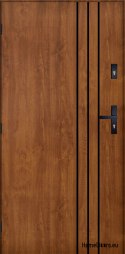 Porte extérieure PANTOR HURON gauche 90 chêne doré épaisseur 72mm chaud