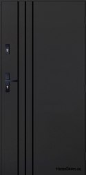 Porte extérieure PANTOR HURON droite 90 anthracite epaisseur 72mm chaud
