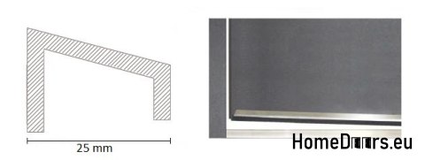 Porte extérieure solide avec verre 55mm POP 02 90 chêne doré droit Porte extérieure solide avec verre 55mm POP 02 90 chêne doré droit