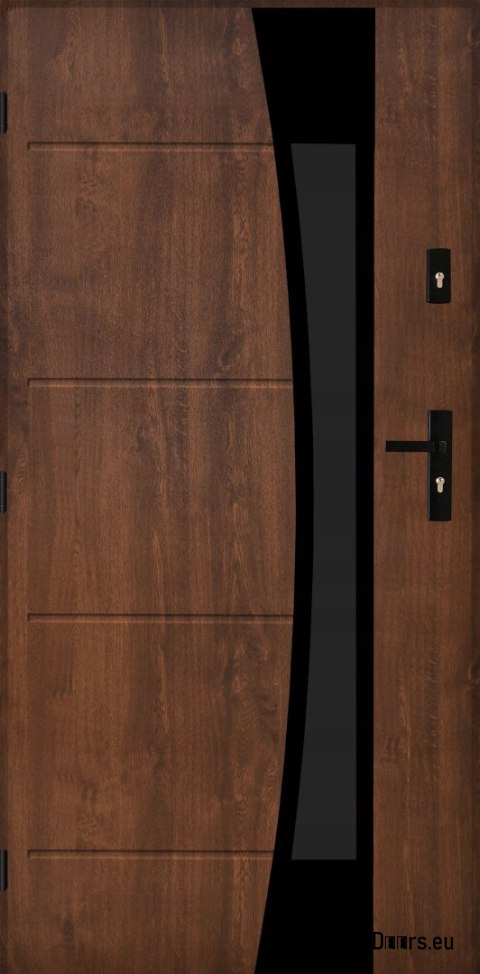 Porte extérieure polonaise FAGOT 02 90 noyer gauche