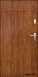 Porte extérieure polonaise SAMBA 80 Chêne doré gauche
