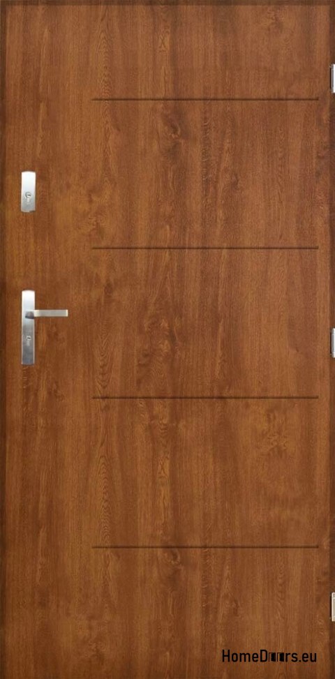 Porte extérieure polie SAMBA 90 RIGHT chêne doré Porte extérieure polie SAMBA 90 RIGHT chêne doré