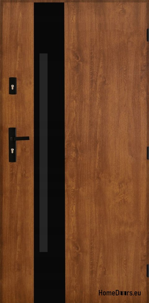 Porte extérieure en acier polonais 55mm Tango 04 80 chêne doré droit Porte extérieure en acier polonais 55mm Tango 04 80 chêne doré droit