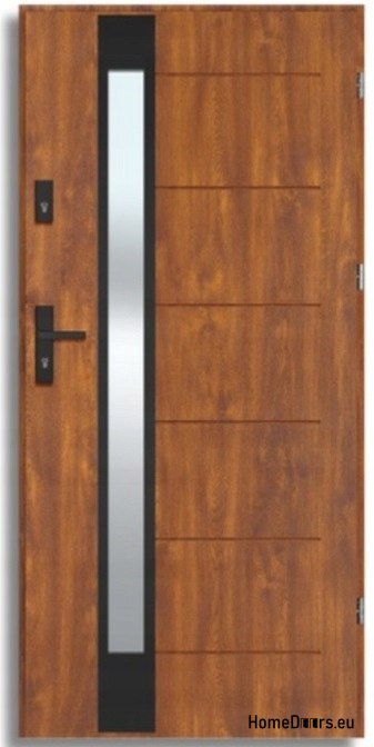 BREMA NERO porte d’extérieur avec miroir sans tain, ÉPAIS 70mm, PRÊT À L’EMPLOI, 90 P BREMA NERO porte d’extérieur avec miroir sans tain, ÉPAIS 70mm, PRÊT À L’EMPLOI, 90 P