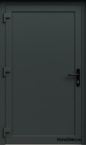 PORTES TECHNIQUES MAISON D’EXTÉRIEUR PVC 100X205 cm ANTHRACITE GAUCHE