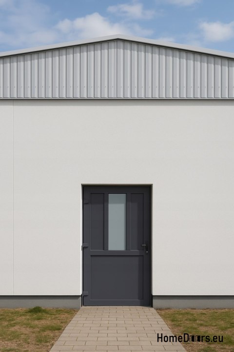 PORTE DOMESTIQUE TECHNIQUE EXTÉRIEURE PVC 90X205 cm ANTHRACITE GAUCHE PORTE DOMESTIQUE TECHNIQUE EXTÉRIEURE PVC 90X205 cm ANTHRACITE GAUCHE