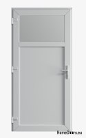 PVC TECHNIQUE PORTE D’EXTÉRIEUR POUR LA MAISON 90X205 cm BLANC GAUCHE