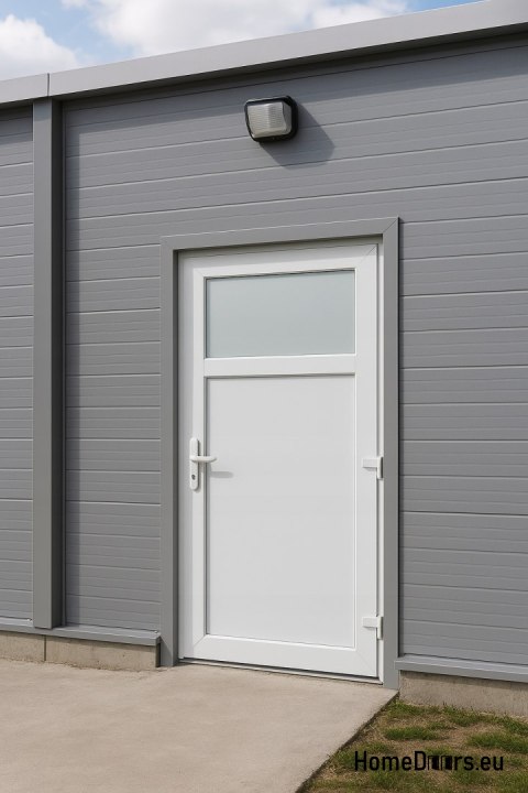 PVC TECHNIQUE PORTE D’EXTÉRIEUR POUR LA MAISON 90X205 cm BLANC GAUCHE PVC TECHNIQUE PORTE D’EXTÉRIEUR POUR LA MAISON 90X205 cm BLANC GAUCHE