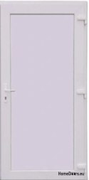 PORTES TECHNIQUES INTÉRIEURES EXTÉRIEURES PVC 90X205 cm BLANC DROITE
