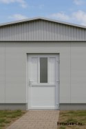PORTES TECHNIQUES INTÉRIEURES EXTÉRIEURES PVC 90X205 cm BLANC DROITE