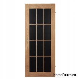 Portes intérieures en chêne noué Lamin Noir 90