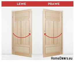 Portes intérieures en pin Lamin Glass Sęczna Pine 60