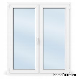 Fenêtre de porte de balcon Paquet 3 vitres - 48 mm 1465 x 2095 mm Blanc
