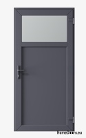 PORTES TECHNIQUES D’EXTÉRIEUR MAISON PVC 90X205 cm ANTHRACITE DROITE