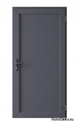 PORTES TECHNIQUES D’EXTÉRIEUR MAISON PVC 90X205 cm ANTHRACITE DROITE