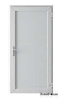 PORTES TECHNIQUES INTÉRIEURES EXTÉRIEURES PVC 90X205 cm BLANC DROITE