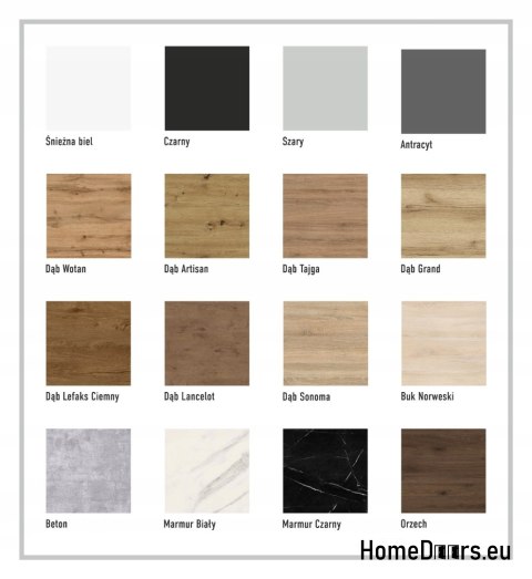 Porte coulissante murale ALFA + système coulissant BIRCH FATHERS DARK 85