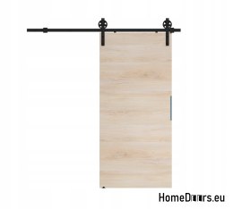 Porte coulissante 70 murs ALFA LOFT A 04 hêtre norvégien 74+système coulissant