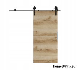 Porte coulissante 70 ALFA LOFT A 04 Oak Grand 74 + système coulissant