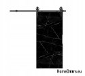 70 portes coulissantes murales ALFA LOFT A04 Black Marble74+Système coulissant