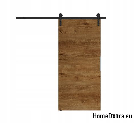 Porte coulissante 70 ALFA LOFT P 01 Black 74 + système coulissant