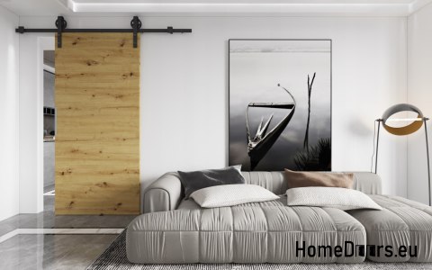 Système coulissant 80 mural ALFA LOFT A 04 Oak Artisan 85+.