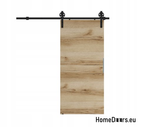 Porte coulissante 80 ALFA LOFT A 04 Oak Grand 85 + système coulissant