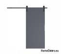 Porte coulissante 80 murale ALFA LOFT P 01 Anthracite 85 + système coulissant
