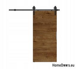 Porte coulissante 90 ALFA LOFT A 04 Lefkas Oak 95+système coulissant