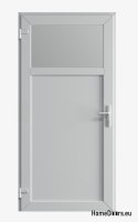 PORTE EXTERNE TECHNIQUE PVC 110X205 cm BLANCHE GAUCHE