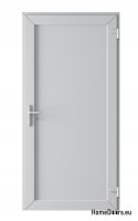PORTE EXTERNE TECHNIQUE PVC 110X205 cm BLANCHE À DROITE