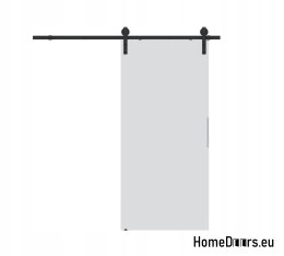 Porte coulissante 70 ALFA LOFT P 01 Blanche 74 + système coulissant