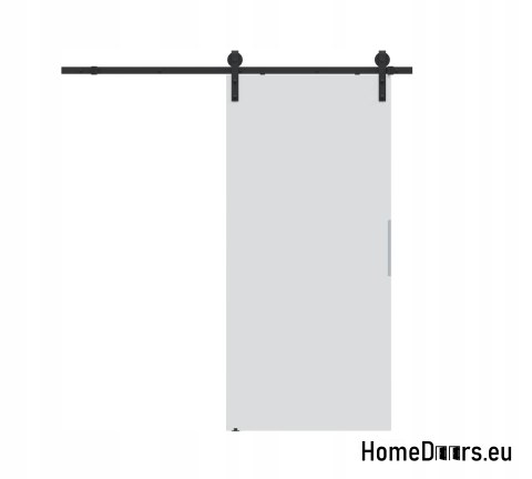 Porte coulissante 70 ALFA LOFT P 01 Blanche 74 + système coulissant