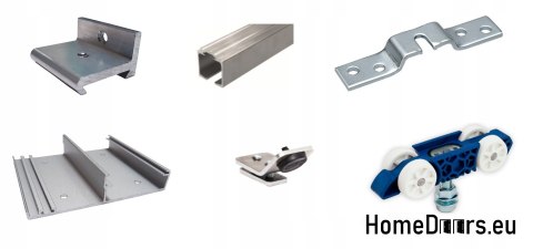 Porte coulissante 70 ALFA White 74 + système coulissant