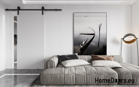 Porte coulissante 80 ALFA LOFT P 01 White 85 + système coulissant