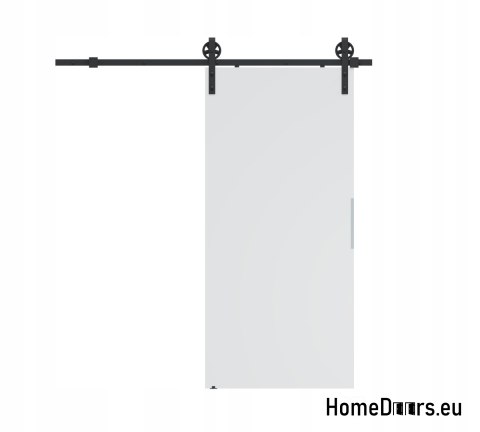 Porte coulissante 90 ALFA LOFT A 04 White 95 + système coulissant