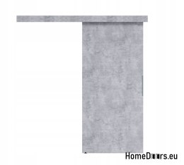 Système coulissant ALFA 95+ en béton 95+ à porte coulissante murale 90