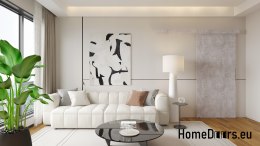 Système coulissant ALFA 95+ en béton 95+ à porte coulissante murale 90