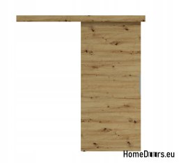 Porte coulissante murale 90 ALFA Artisan Oak 95 + Système coulissant d’épaisseur