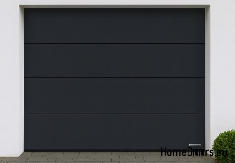 Porte de garage automatique avec 2500x2125mm Conduite d'antracite