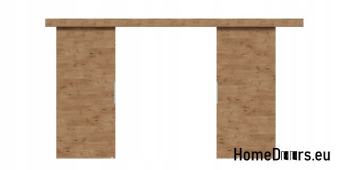 Drzwi przesuwne 140 naścienne ALFA LOFT 02 Dąb Lancelot 70+system przesuwny