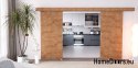 Drzwi przesuwne 140 naścienne ALFA LOFT 02 Dąb Lancelot 70+system przesuwny